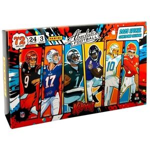 🏈 New 2025 Panini Absolute Football 72 Trading Cards, Special Countdown Calendar